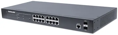 Produktbild von INTELLINET PoE+Web-Managed Switch 16Port Gigabit+2 SFP-Ports