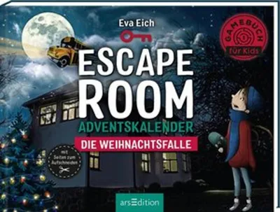 Produktbild von Escape Room. Die Weihnachtsfalle. Das Original: Der neue Escape-Room-Adventskalender von Eva Eich für Kinder