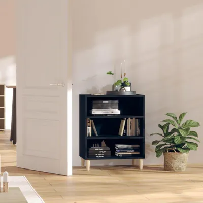 Produktbild von vidaXL Sideboard Schwarz 57x35x70 cm Holzwerkstoff