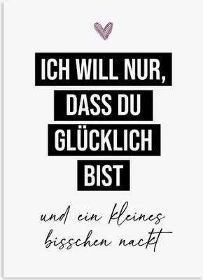 Produktbild von Postkarte LIEBE Ich will nur, dass du glücklich bist