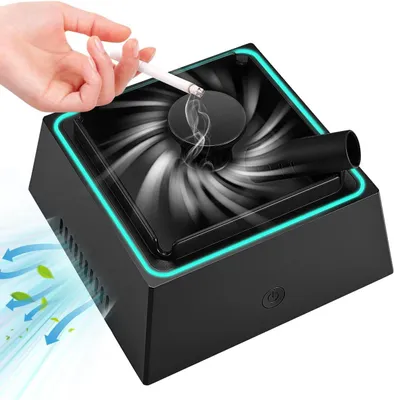 Produktbild von Elektronischer Aschenbecher, Saugaschenbecher, Luftreiniger, Rauchgreifer, multifunktionaler, Intelligenter Rauchfreier Aschenbecher