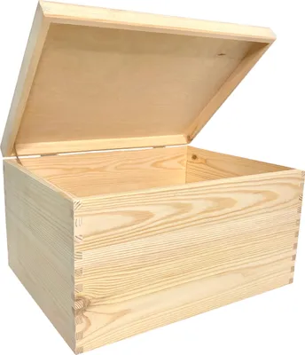 Produktbild von WoodGall Holzkiste mit Deckel groß 40×30×22cm – Aufbewahrungsbox Holz mit Deckel– Spielzeug Kiste Holz