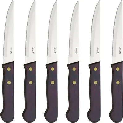 Produktbild von Set mit 6 steakmessern Amefa 495015MB02BR1