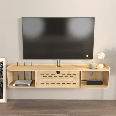 Produktbild von Skye Decor, Sima - Oak, Fernsehtisch, Eiche, 100 % MELAMINBESCHICHTETE SPANPLATTEN, 116,5 x 24,5 x 19,5 cm