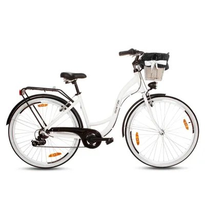 Produktbild von Goetze Citybike Mood ALU 28 Zoll 7 Gang Tiefeinsteiger Retro Damenfahrrad mit Korb