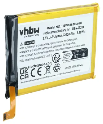 Produktbild von vhbw Akku kompatibel mit Doro 8042, 8040, DSB-0090 Handy Smartphone Telefon (2200 mAh, 3,8 V, Li-Polymer)