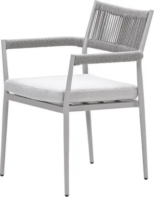 Produktbild von Barcelona Dining Stuhl - taupe -  rope grey sand - valley sand