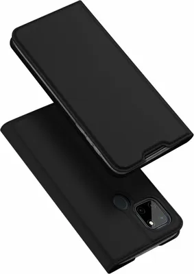 Produktbild von Buch Tasche "Dux Ducis" kompatibel mit Realme C25Y Handy Hülle Etui Brieftasche Schutzhülle mit Standfunktion, Kartenfach schwarz