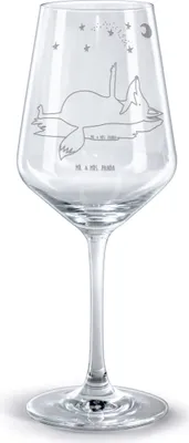 Produktbild von Mr. & Mrs. Panda Kelch Fuchs Sterne - Transparent - Geschenk, Rotwein Weinglas, graviert, Mond, Nachtschwärmer, Rotweinglas mit Gravur, Spruch Positiv, glas für