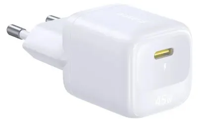 Produktbild von Netzteil, Baseus EnerFill FN22, 45 W, USB-C, QC/PD, Weiß