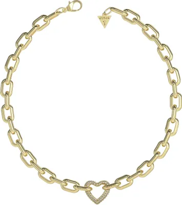 Produktbild von Damen Gold Guess Herz Halskette 46cm