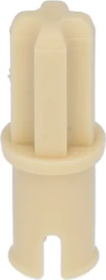 A single beige LEGO Technic pin with an axle.