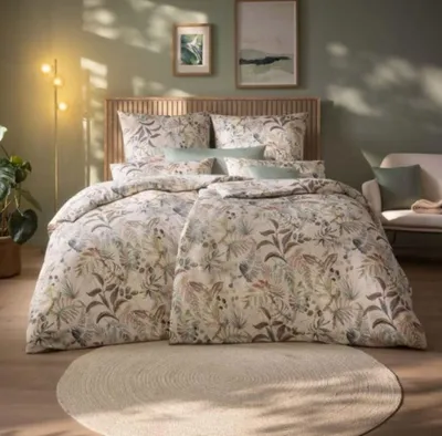 Produktbild von Estella Mako-Satin Bettwäsche Alea puder 155x220 cm + 80x80 cm + 40x80 cm