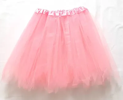 Produktbild von Tütü Tüllrock Petticoat Ballett Kleid gezackt Junggesellenabschied Fasching Erwachsen 3 Lagen M L XL  45cm Rosa