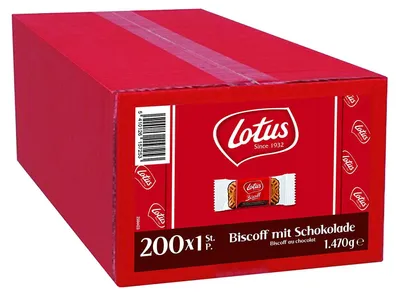 Obrázek produktu pro Lotus Original karamelové sušenky 200 jednotlivě balených sušenek 1470g