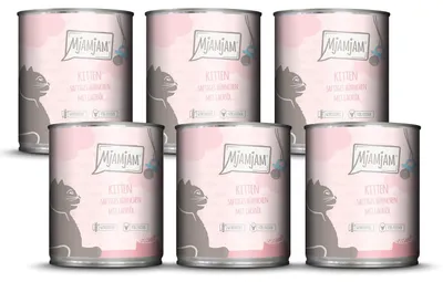 Produktbild von MjAMjAM - Premium Nassfutter für Katzen - Kitten saftiges Hühnchen mit Lachsöl,