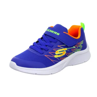 Image de Skechers Microspec Chaussures de sport pour enfants Sneaker Chaussures d'entraînement Bleu Loisirs, Taille:30 EU