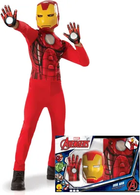 Produktbild von Iron Man™-Kinderkostüm Marvel™-Lizenz-Verkleidung rot-gelb 7 bis 8 Jahre (122 bis 128 cm)
