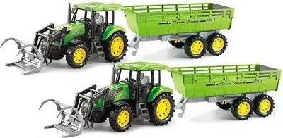 Image de F/P Tracteur agricole avec remorque