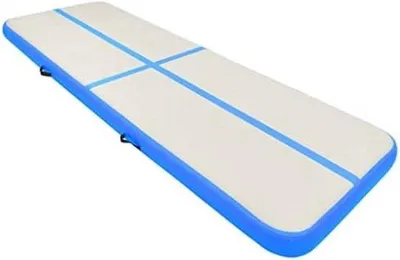 Produktbild von Famanu Airtrack 3 Meter - 20 cm Dick - Gymnastikmatte - Blau