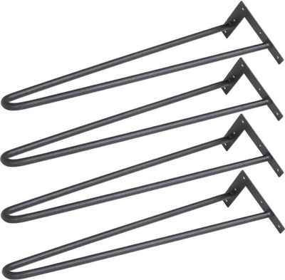 Yaheetech 4x Tischbein Tischgestell Möbelbein Haarnadelbeine Tischzubehör DIY 41cm, für Esstisch Couchtisch Schreibtisch