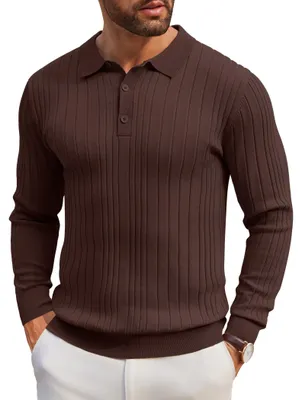 Imagen del producto de Suéter de cuello redondo de manga larga - Casual - Marrón