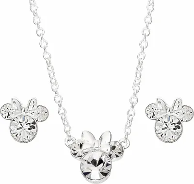 Immagine prodotto di Set collana e orecchini Disney Minnie Mouse argento taglia unica Disney Jewelry