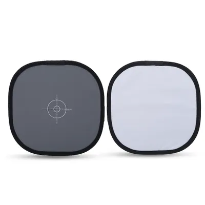Immagine prodotto di 30 cm 18 % grigio Scheda di riferimento per il bilanciamento del bianco con borsa Accessori fotografici