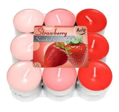 Zdjęcie produktu dla Aura, Podgrzewacze zapachowe, truskawka, 18 sztuk