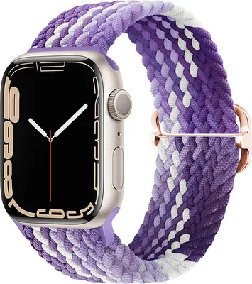 Produktbild von BStrap Elastic Nylon Armband für Apple Watch 38/40/41mm, grape