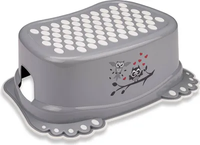 Produktbild von Babykajo Kinder Tritthocker – stabiler Plastik Trittschemel mit Anti-Rutsch Oberfläche, belastbar bis 40 kg, sicher & leicht zu reinigen