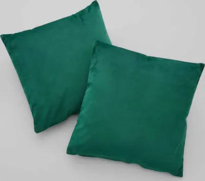 Produktbild von 2er Set Sofakissen mit Füllung »Milano« HxB 45x45 cm Grün Dekokissen mit Komfort-Samt-Bezug und Reißverschluß mit Füllkissen Extra Weich Couchkissen, 203572-2