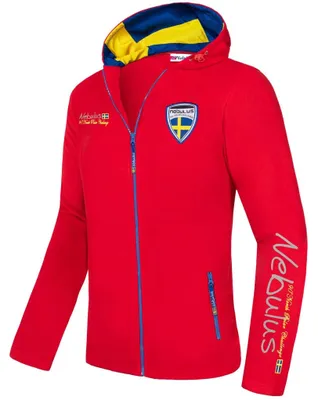 Produktbild von Nebulus Fleecejacke SVERHOOD Herren, warme Fleece Jacke, mit langem Full-Zip Reißverschluss, Q1702 - Herren, rot, M