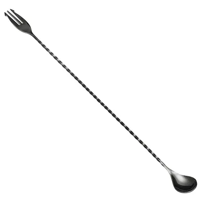Obrázok produktu pre POSEIDON - Tyčová lyžica s vidličkou 40 cm - Edelstahl - GMBH - Gunmetal čierna