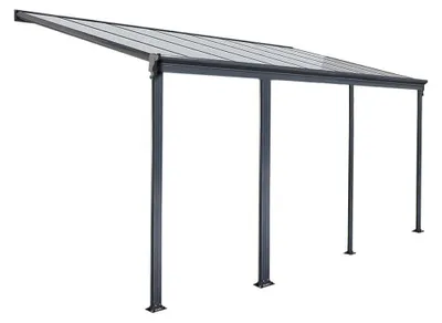 Produktbild von Terrassenüberdachung 618 x 303 x 226 / 278 cm (Grau)