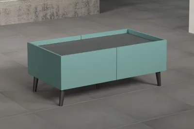 Produktbild von Melton WO:Ko.+Fr.Dusk Blue Melamin,Abs.OB+RW Anthrazit,Couchtisch
