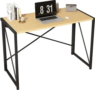 Produktbild von MCC MIAMI Schreibtisch, Klappschreibtisch, Computer Tisch, Bürotisch, Home Office, 100 cm, Natur