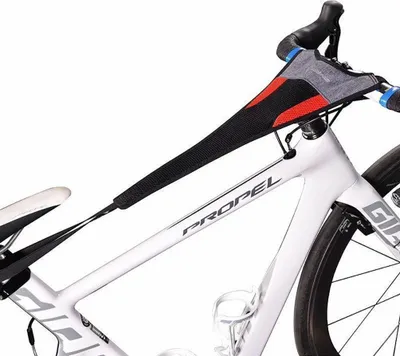 Produktbild von ROCKBROS Schweißfänger für Rollentrainer Radsport Atmungsaktiv ca. 56*23cm schwarz rot