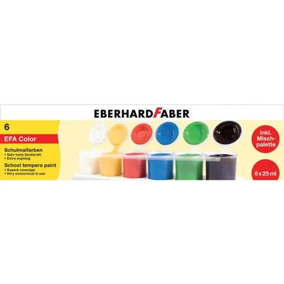 Immagine prodotto di Eberhard Faber EFA Color Guazzo 25 ml 6 pz