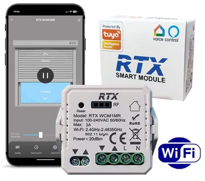 Produktbild von RTX TUYA WiFi + RF MINI Rollladen-Steuerungsmodul