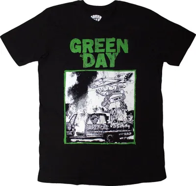 Immagine prodotto di Green Day - Maglietta "Riot Trio" per uomo/donna Unisex RO14302 (M) (Nero)