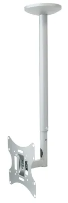 A white ceiling mount for a TV, shown against a white background.