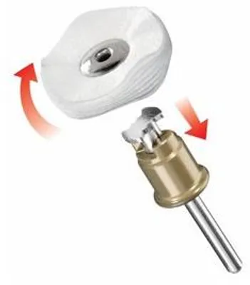 Produktbild von DREMEL® EZ SpeedClic: Textilpolierscheibe
