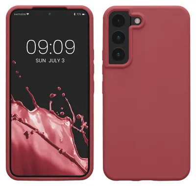 Produktbild von kwmobile Handyhülle für Samsung Galaxy S22 Hülle - Case Silikon - Kabelloses Laden - Schutzhülle Cover in Dark Rose