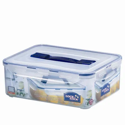 Produktbild von Vorratsdose rechteckig, 4,8 l mit Ablaufgitter und Tragegriff 295 x 230 x 106 mm