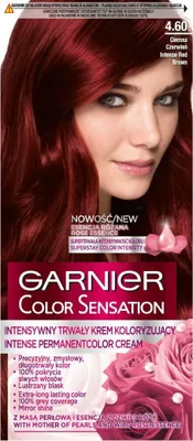 Zdjęcie produktu dla Garnier Color Sensation Krem koloryzujący do włosów 4.60 Intensywna Ciemna Czerwień