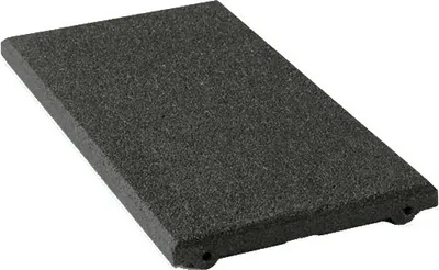 Produktbild von Fallschutzplatte / Gummimatte 500x250x40mm schwarz