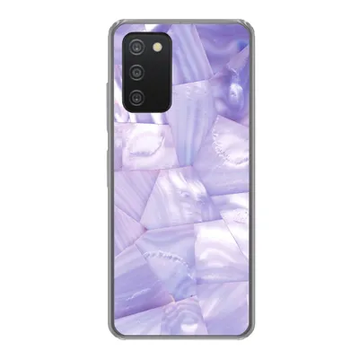 Produktbild von MuchoWow® Handyhülle Schutzhülle Hülle für Samsung galaxy a73 Naturstein - Muster - Perlmutt Silikon Softcase Handy Hülle - Handyhülle