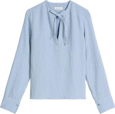 Produktbild von Woven Blouses Longsleeve 4929 Medium Blue_Multi_02 Größe 38