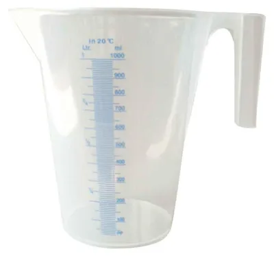 Produktbild von Messbecher 2 L Transparent mit ml-Skala, lebensmittelecht